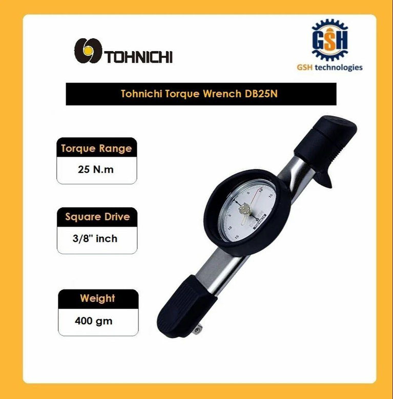 Tohnichi ડાયલ ટોર્ક રેન્ચ DB25N