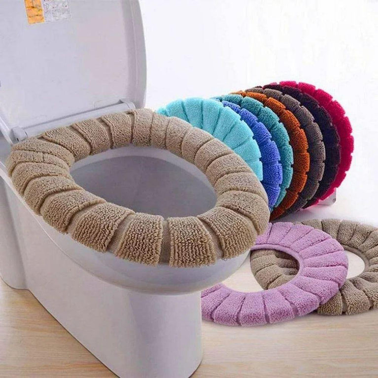 Toilet Seat Cover - Washable Soft Warmer Toilet Seat Cover