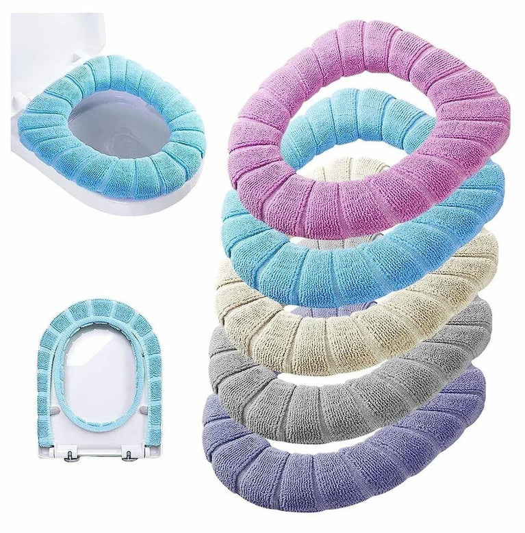 Toilet Seat Cover - Washable Soft Warmer Toilet Seat Cover