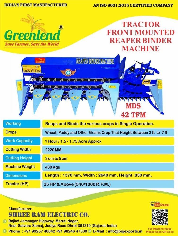 Tractor Front Mounted Reaper Binder