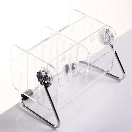 Transparent Acrylic Detachable Rotation Storage Box Remote Control Holder Organizer