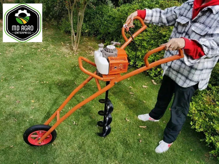 Trolley Type Earth Auger Machine