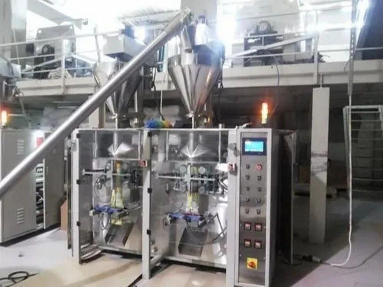Twin Collar FFS Machine With Servo Driven Auger Filler