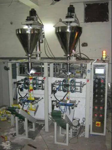 Twin Collar FFS Machine With Servo Driven Auger Filler