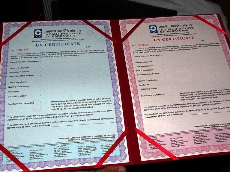UN AND IIP CERTIFICATE