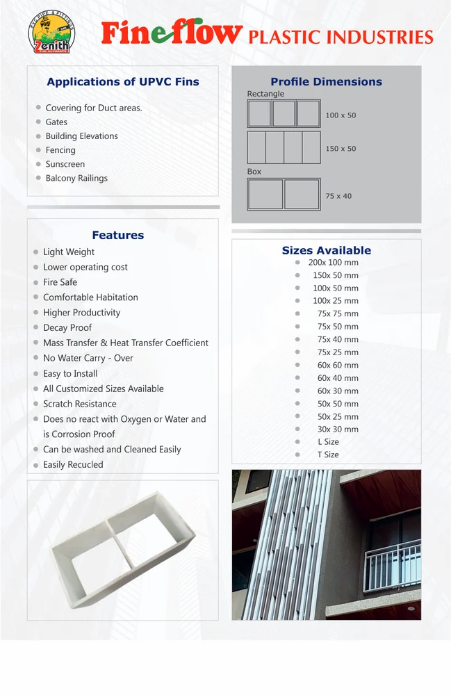 Upvc Building Fins