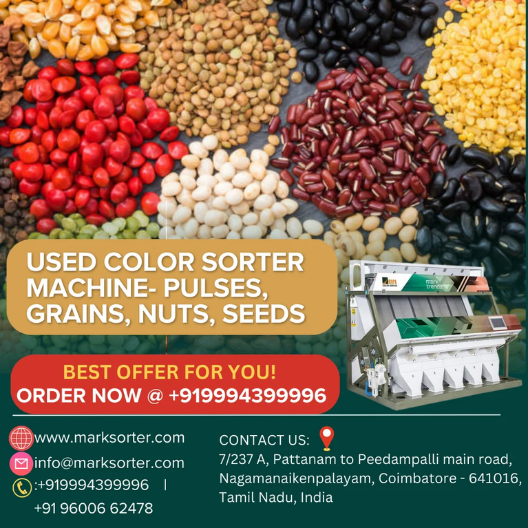 Used Rice Color Sorter Machine / Used Pulses Color Sorter Machine / Used Sorting Machine