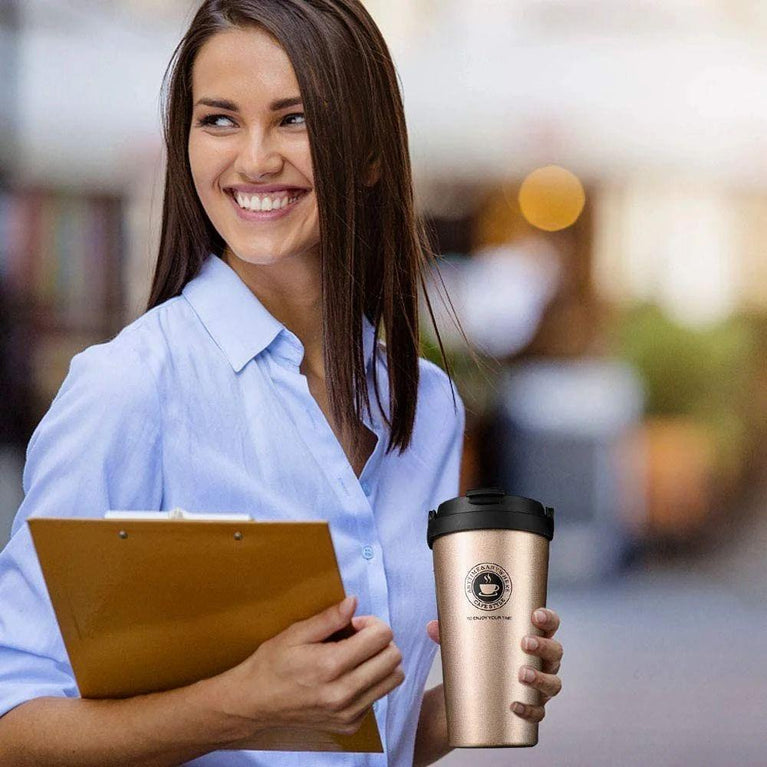 VACUUM INSULATED COFFEE CUP