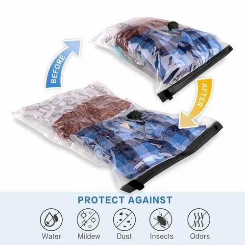 Vaccum Bag 70x100 - Space Saver Vacuum Seal Clothes Storage Organizer Bags