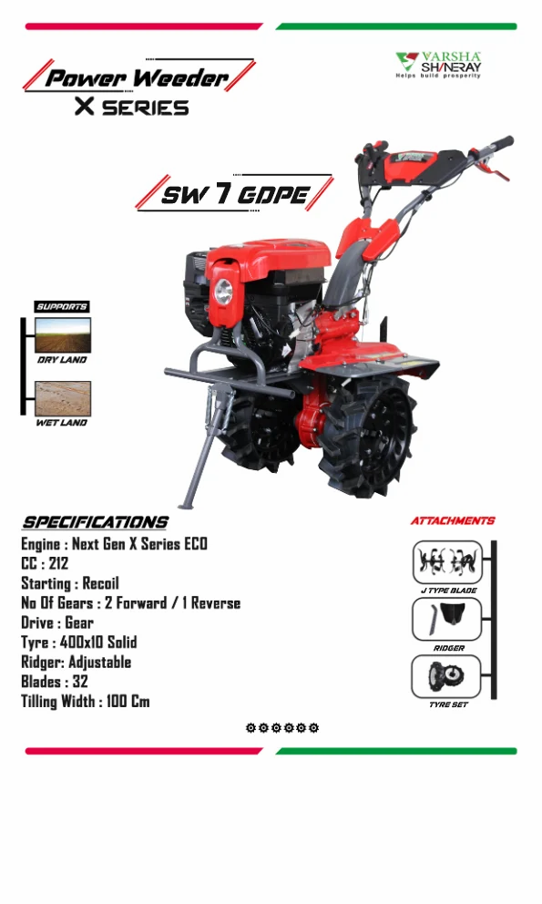 Varsha Multifunction Power Weeder SW 7 GDPE