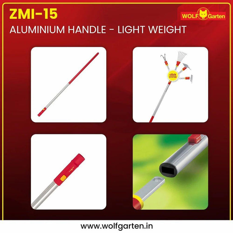 વુલ્ફ ગાર્ટન એલ્યુમિનિયમ હેન્ડલ (ZMI-15) હલકો વજન