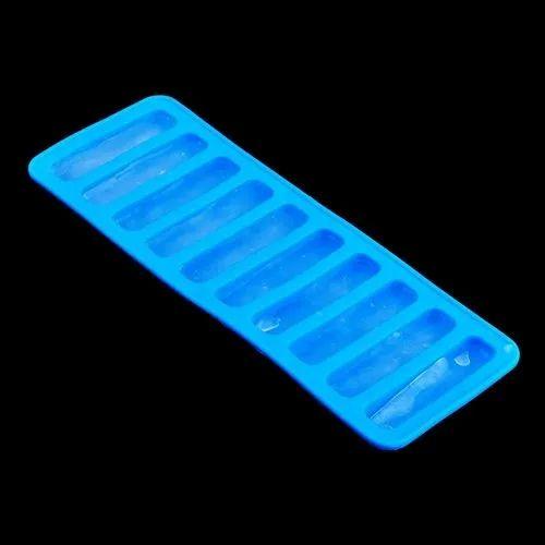 Water Bottle Ice Cube Tray With Easy Release Push Pop Out Stick Colored Silicone