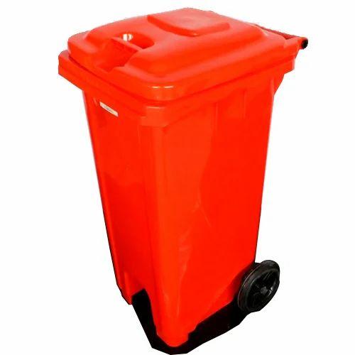 Wheel Barrow Dustbin 180 Liter