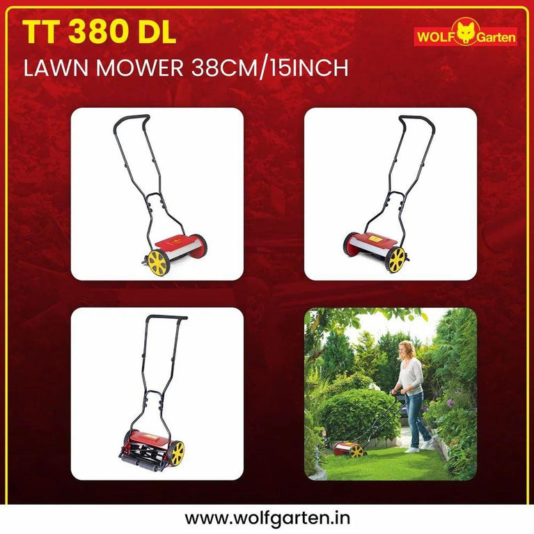 વુલ્ફ ગાર્ટન લૉન મોવર (TT 380 DL) 38cm/15inch