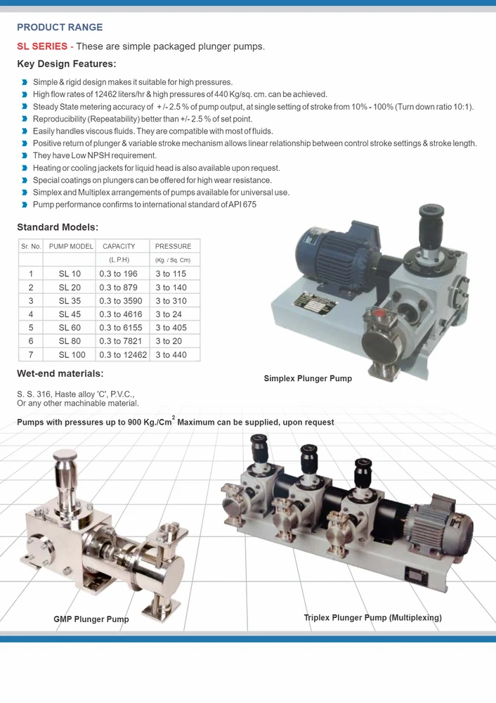 boiler chemical dosing pump