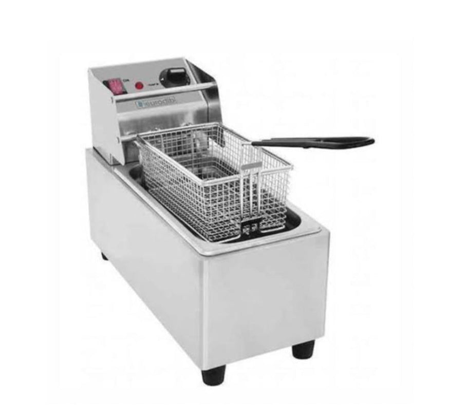deep fryer machine 5 litres (double electric+gas stand) - Shriram Associates