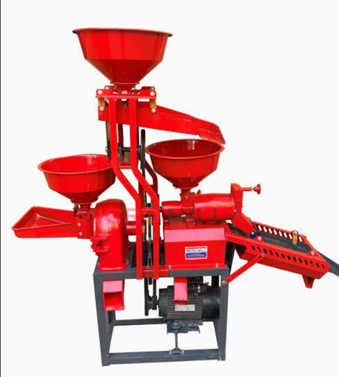 rice mill 3HP with sieving and grinding - Shriram Associates